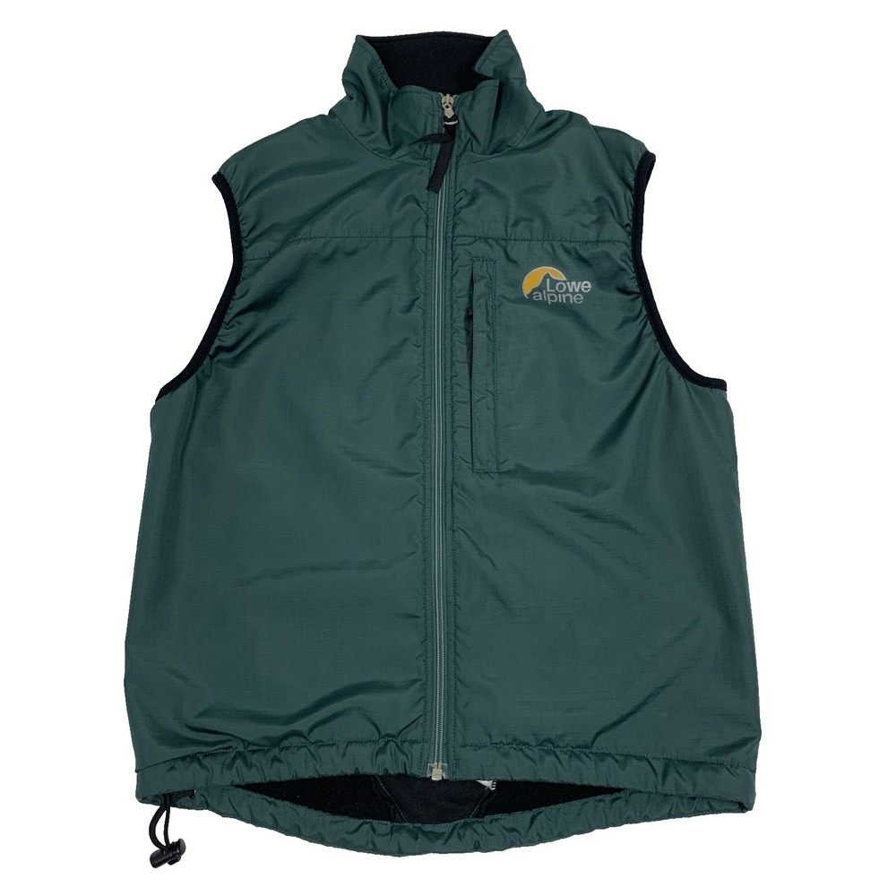 Lowe Alpine Fleece Vest Women’s XS X-Petite Green Full Zip Outdoor